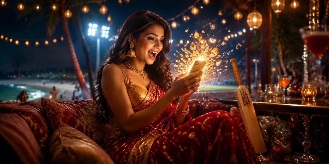 Indian cricket betting excitement with mobile view