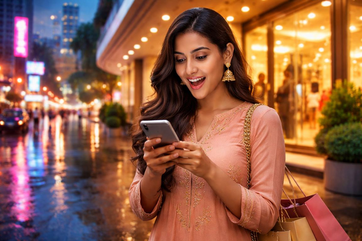 Indian player logging into mobile betting platform